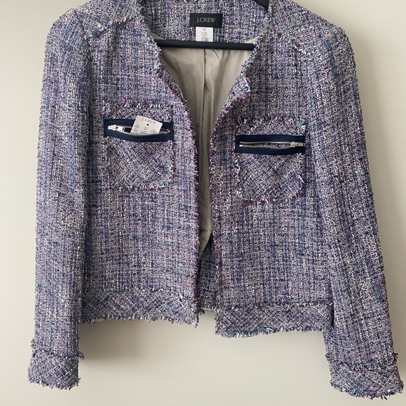 EUC J Crew Realta Tweed Jacket - Picture 10 of 12